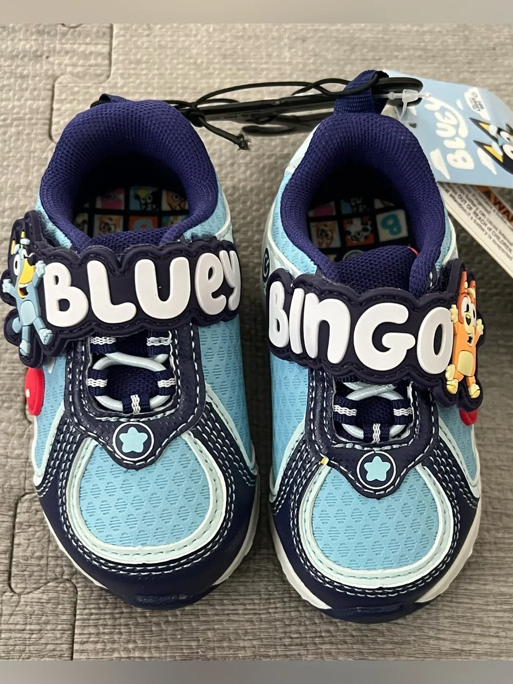 Ground Up Bluey Bingo Light Up Low Top Hook & Loop Unisex Kids Sneaker US 6